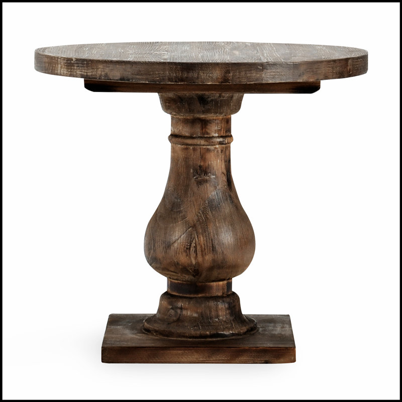 Biltmore Round End Table Aged Brown, Perfect for Adding Elegance and Functionality to Any Living Space