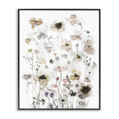 Art mural sur toile Stupell Industries Soft Cottage Florals par Incado