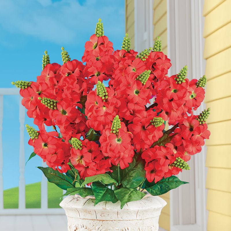 Fabric Snapdragon Arrangement, Red