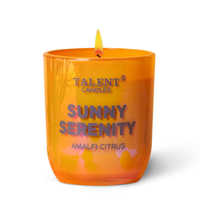 AMALFI CITRUS | TALENT CANDLES Strong Scented Candle, Natural Soy Aromatherapy Candles, Enjoy Collection of Jar Candle, 30 Hours Burn Time