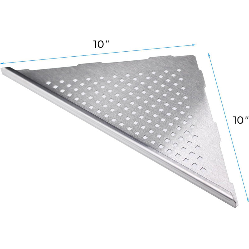Ensemble de 2 tablettes de douche encastrées pour murs carrelés, organisateur de rangement flottant en acier inoxydable 304 pour salle de bain