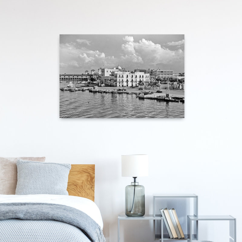 «1930s 1940S View from The Bay Havana Cuba, art urbain rétro rétro classique, art mural, H 24 po x l 36 po
