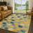 Machine Washable Indoor/Outdoor Chantille ACN2444 Floral Rug-600092042-600092047