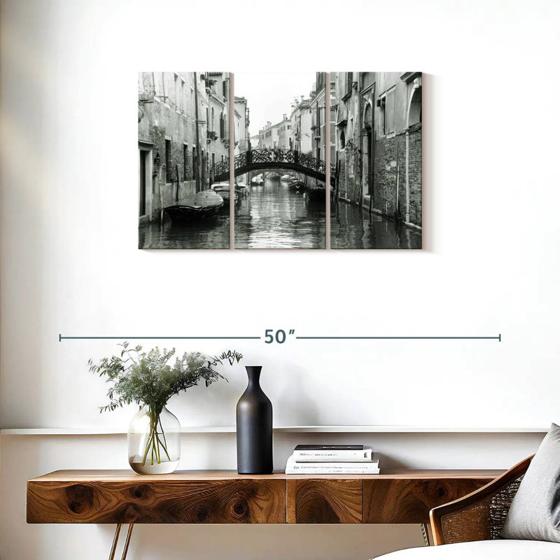 Voies d'eau Nicci de Venise I, H 20 po x l 33 po