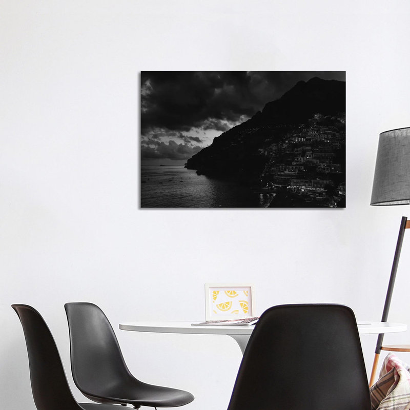 Positano Night by Bethany Young - Print on Canvas, 66.04cm H x 101.6cm W x 1.91cm D, Wrapped Canvas