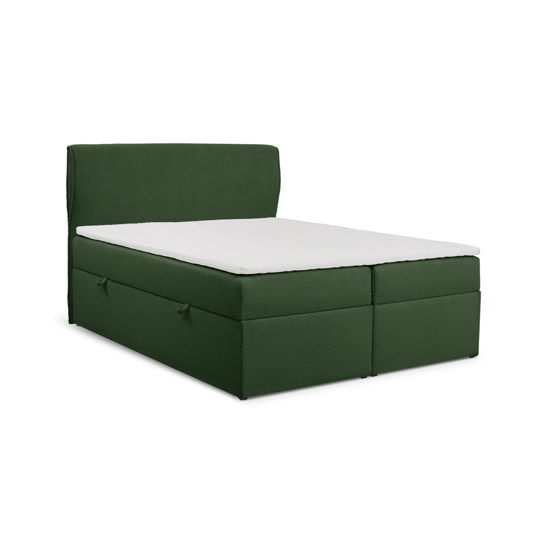 Boxspringbett Ayaansh mit Topper und Bettkasten