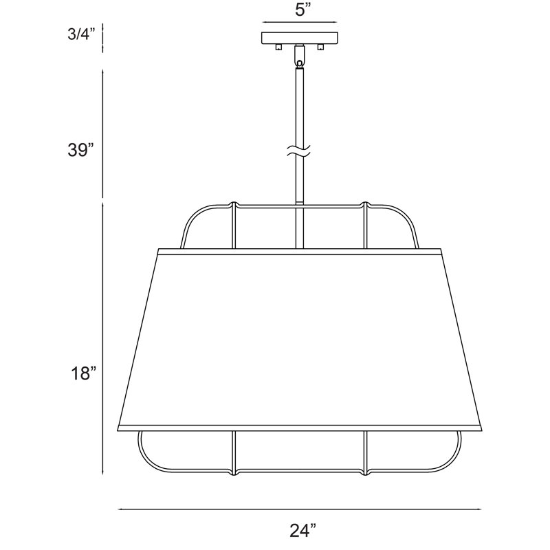 Luminaire suspendu conique à 6 lumières Tura, Laiton, Blanc