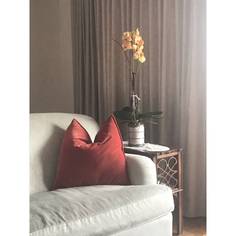 Franklin Washable Velvet Square Pillow Cover & Insert , Meteore, 26"H x 26"W