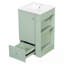 Bathroom Vanity With Sink, Soft-Close Drawer And Open Side Shelves-1932405899