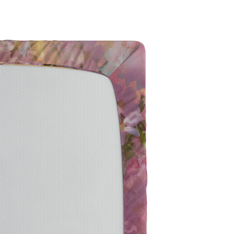Microfiber Floral Fitted Sheet, Full Fitted Sheet