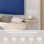 Lit plateforme tapissier avec panneau, structure stable, aucun sommier requis, assemblage facile, coins arrondis doux et tablettes intégrées-1328109073-1328109085