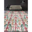 Hand-Knotted High-Quality Red and Green Area Rug