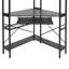 Bureau d'ordinateur de coin avec prises de courant-564369517