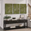 «Green Botanical Silhouette», art de chambre à coucher, impression sur toile encadrée, 3 pièces-131522127-131522130