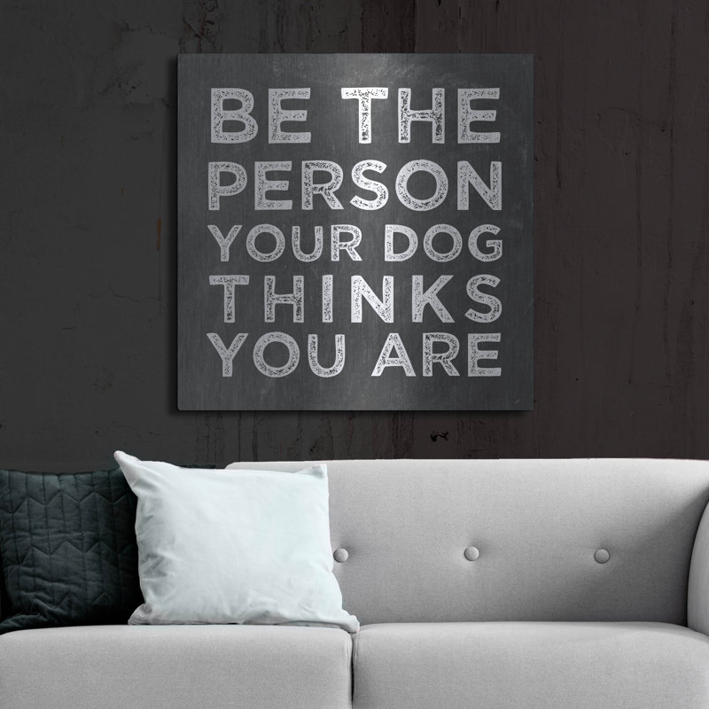  «Personnage de chien» par Erin Clark, art mural en métal, 36 po x 36 po, H 36 po x l 36 po