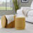 Ottoman Set In Yellow Fabric