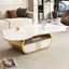 Table basse moderne avec plateau en pierre frittée Modern