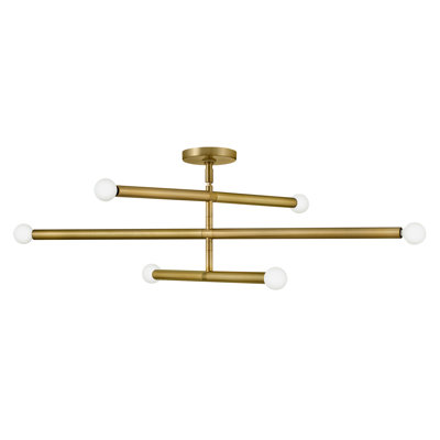 Jamir 6 Light Metal Dimmable Sputnik Chandelier
