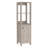 Linen Cabinet, Two Interior  Shelves, Two Open Shelves, Single Door-2011895375