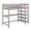 Lit mezzanine avec tablettes de rangement et bureau sous le lit-31341760-31341761