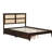 Bed with Rattan Headboard, Two Storage Drawers, Rubber Wood Bed with Enhanced Support Salts and Feet-561160253-561160387