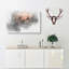 Stag In The Sunset In Abstract - Wrapped Canvas Print-55337464