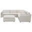 Canapé modulaire rembourré 6 pièces Greeley Ivory