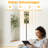  68.5" Standing Floor Lamp Seamless exotic trees animals Dimmable Metal Pole Lamp with Linen Lampshade LED Bulb Included