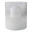 Porte-bougie décoratif décoratif style ouragan rond avec fond givré-730997030