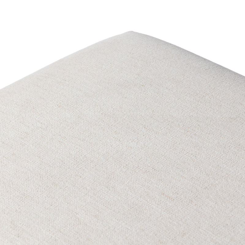 JADE Upholstered Accent Stool, Crypton Nomad Snow