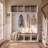 59'' Wide Hall Tree With Bench And 4 Upper Storage Cabinets, Farmhouse Coat Rack With 4 Hooks And Shoe Compartments For Entryway & Mudroom-1175237478