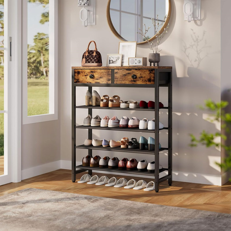 16 Pair Shoe Rack