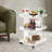 3-Tier Contemporary Lightweight Clear Acrylic Multifunction Storage Utility Rolling Cart With Wheels