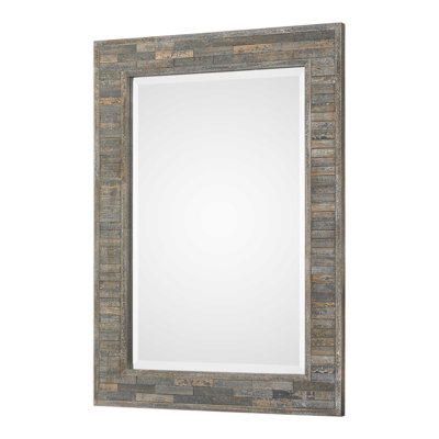 Solid Wood Rectangle Wall Mirror