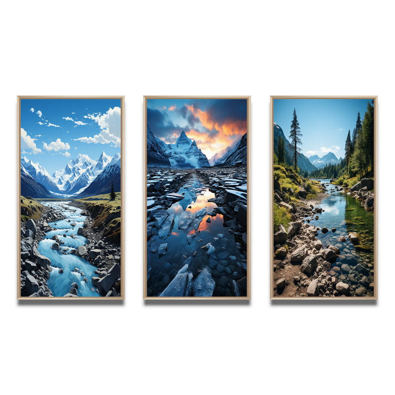 «Canada Kluane National Park», 3 pièces, Encadré naturel, H 40 po x l 60 po