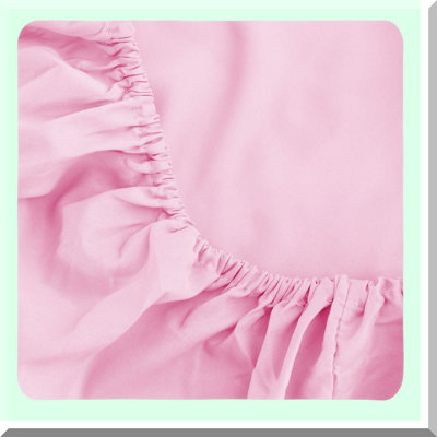 Pink Bliss Twin Size Deep Pocket Microfiber Fitted Sheet - Soft, Comfortable, Fade & Wrinkle Resistant Bedding for a Cozy Night's Sleep
