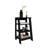 4 Black Shelf For Space Utilization - Bathroom & Living Room  30" 30" Quick Setup, Functional Design-991666619