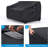 Outdoor Patio Sofa Cover, Water-resistant Garden Furniture Protector With Adjustable Straps, Multiple Sizes Available