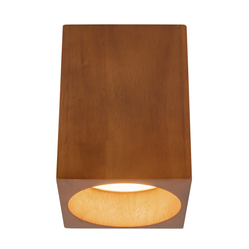 Rozek 1 - Light LED Semi Flush Mount, Natural Oak