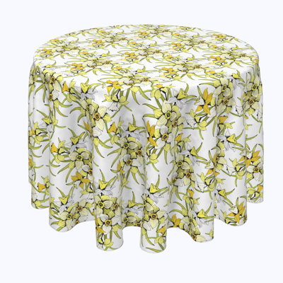Elmas Floral Round Tablecloth