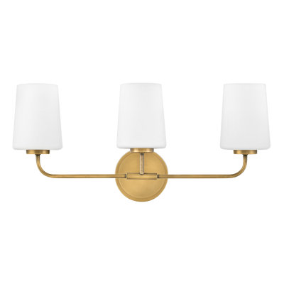 Fitz 3 Light Frosted Dimmable Vanity Light