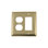Deco 2-Gang Duplex Outlet / Rocker Combination Wall Plate