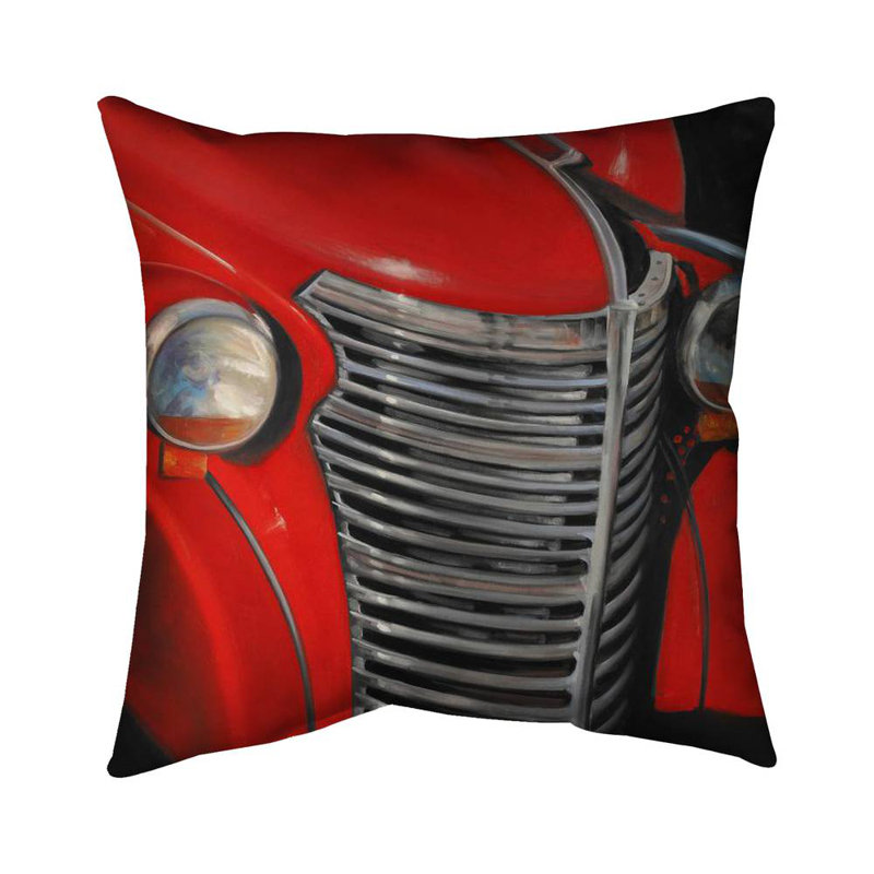 50's Car Grid Closeup - Vintage Car – Throw Pillow Cover Only, Double-Sided Print, Insert Not Included
