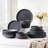 Milvio 16 Piece Stoneware Matte Reactive Glaze Dinnerware Set, Service For 4-2079185339