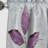 Purple Leaves Plum Precision - Leaves Curtain - Blackout Floral Curtain - 1 Panels-108932478