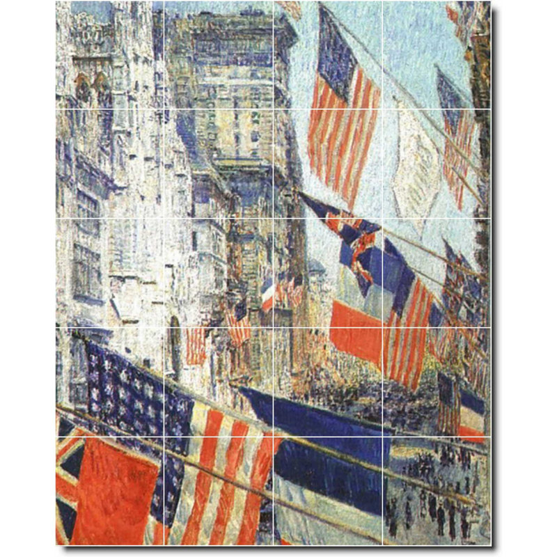 Carreau de céramique décorative 24 po x 30 po 6 po x 6 po, City 04110