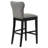 Upholstered Counter Stool with Solid Wood Frame-1869918942