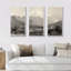 Ensemble de 3 impressions monochromes sur toile Mont Blanc-142005966-142005967