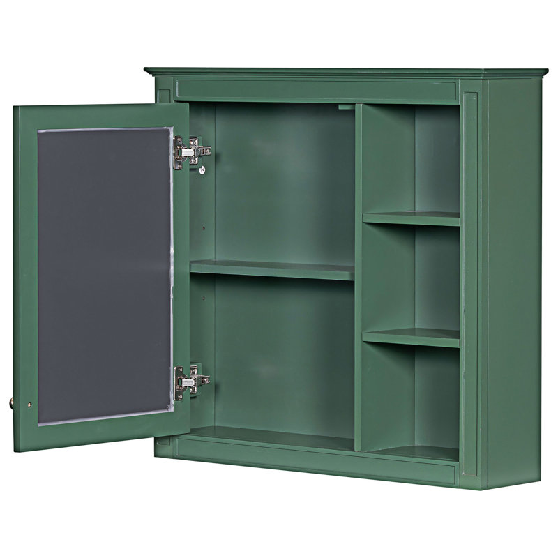 Armoire à pharmacie murale avec miroir, Vert