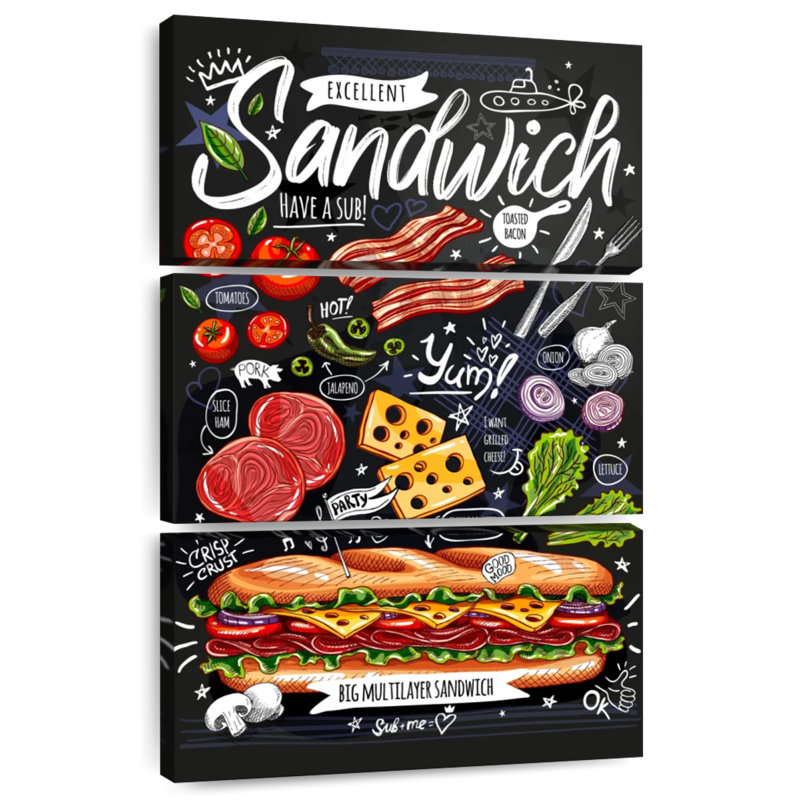 Yarlin Sandwich Poster, 32" H x 20" W